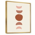 thumbnail image 3 of Designart 'Minimal Moon Phases On White' Modern Framed Canvas Wall Art Print, 3 of 5