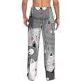 thumbnail image 3 of Balery Cats Group print Men's Pajama Pants,Ultra Lightweight Pjs,Lounge Pant-Medium, 3 of 9