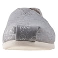 thumbnail image 4 of Toms 10010795: Classic Womens Drizzle Grey/Foil Peace Sign Sneakers (8 B(M) US Women), 4 of 5