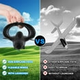 thumbnail image 2 of Growsly 2 Pack Catapult Airplane Foam Warplane Glider Toys with Launcher Xmas Gifts for 4-12 Years Old Kids, Black and White, 2 of 7