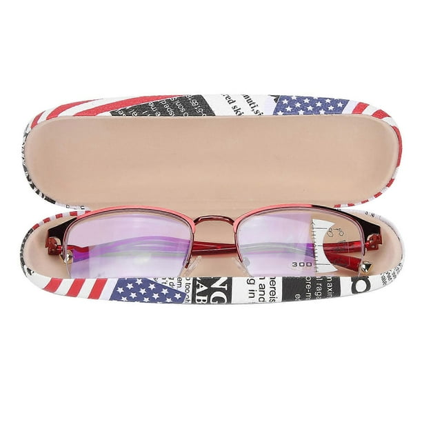 Metal Frame Blue Light Blocking Lens Reading Glasses Unisex Men Women Elderly Glasses(+200 )
