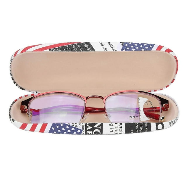 Metal Frame Blue Light Blocking Lens Reading Glasses Unisex Men Women Elderly Glasses(+200 )