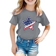 thumbnail image 4 of Byoo T Shirt for Toddler Girls Vintage America'S 250th Anniversary Flag Star Printed Short Sleeve Tee Shirt, 4 of 4