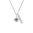 thumbnail image 2 of Delight Jewelry Silvertone Football Spinner Silvertone Sisters Best Friends Forever Bar Charm Necklace, 23", 2 of 4