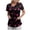 Black, variant on GEWSEY Women's Scrubs Printed Scrub Tops Plus Size Stretch Nursing Scrubs Fall Medical Workwear with Pockets (Red, S)