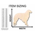 thumbnail image 2 of Unfinished Wood Borzoi Dog Silhouette - Craft- up to 46" DIY 14" / 3/4", 2 of 3