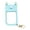 Blue, variant on Cute Ear Design Sanitizer Container Sleeve Flexible Silicone Keychain Pendant Charm For School Office Essential
