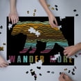 thumbnail image 3 of Wander More, Black Bear, Abstract Mountain Scene (1000 Piece Puzzle, Size 19x27, Challenging Jigsaw Puzzle for Adults and Family, Made in USA), 3 of 4