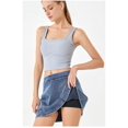 thumbnail image 4 of Female High Waist Denim Skorts Skirt Shorts Medium Blue S, 4 of 9