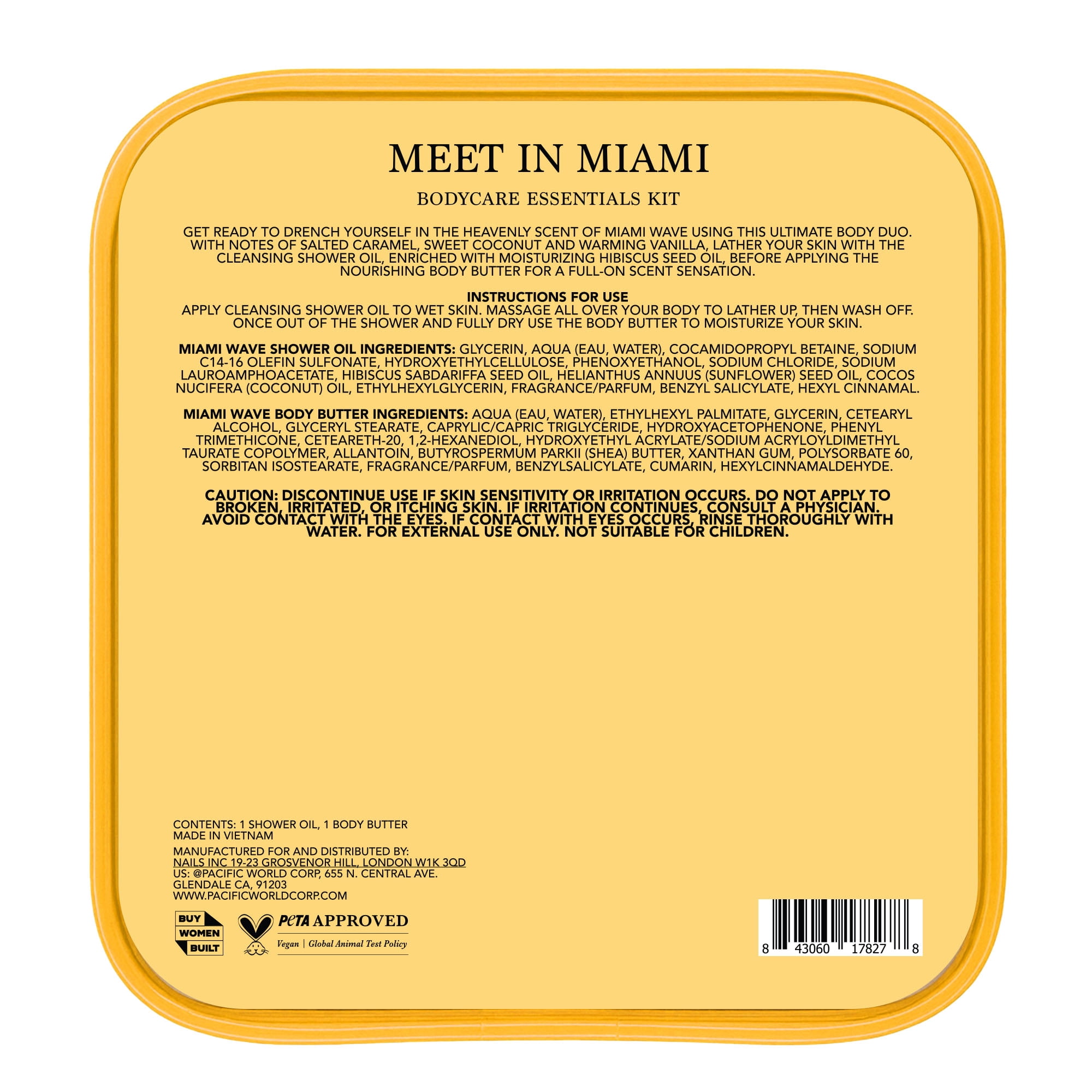Holler Meet In Miami Body Care Essentials Kit, 2 Piece Set