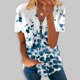 thumbnail image 2 of Blusa informal elegante de manga corta con cremallera y cuello redondo para mujer OAVQHLG3B Store lin121212, 2 of 5