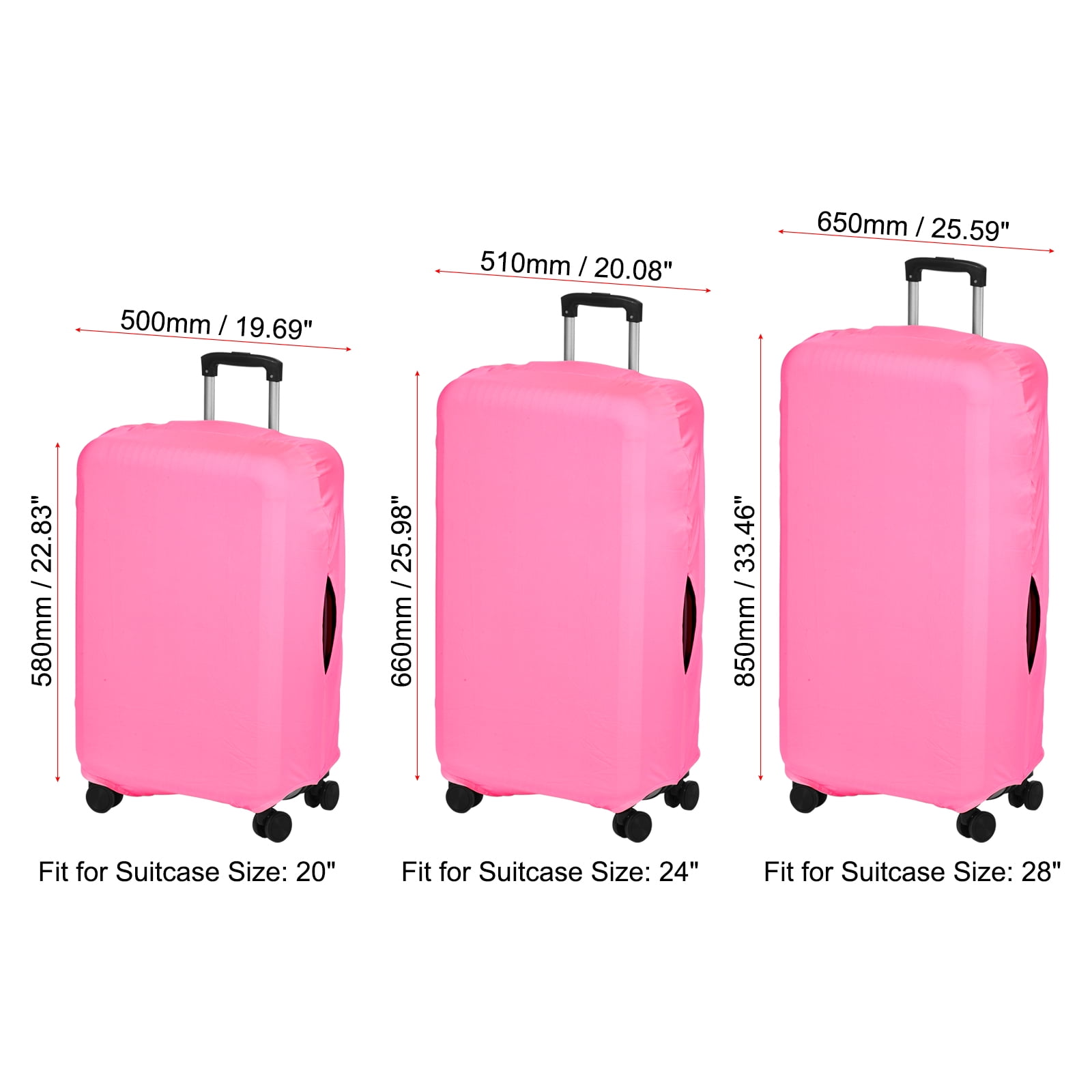 Unique Bargains Elastic Silk Travel Luggage Cover, Washable