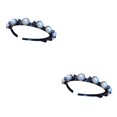 thumbnail image 4 of Qarigey Diadema de doble capa para fiesta de disfraces estéticos, diadema para niñas con Clip, accesorios para regalo de cumpleaños y Type2 NO2, 4 of 6