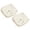 Beige, variant on Cozeii 2Pcs Chair Cushion, Dining Chair Seat Cushion, Lace Cotton Ruffled Pad, Non Slip Decorative Chair Pad for Kitchen, Banquet, Home Decor, 17.7x17.7 Inch, Pink