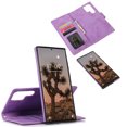 thumbnail image 2 of TECH CIRCLE For Samsung Galaxy S22 Ultra 6.8" Case,  2-in-1 Detachable Magnetic Flip Wallet Case with Card Slots, Removable Inner Back Cover,  PU Leather Protective Lightweight Slim Cover, Purple, 2 of 8