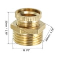 thumbnail image 2 of Unique Bargains Air Compressor Tank Drain Valve, 4 Pack G 1/2' Brass Air Compressor Drain Valve, 2 of 5