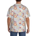 thumbnail image 7 of Goofa Butterfly Flower Printed Men's Casual Short-sleeved Shirt,Lightweight Breathable Button-down,Summer Casual men's top,Versatile Fashion shirt-, 7 of 7