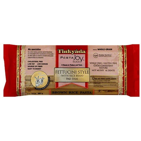 Tinkyada Fettuccini Style Pad Thai Brown Rice Pasta, 14 oz (Pack of