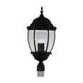 thumbnail image 2 of Designers Fountain 3-Light Tiverton Outdoor Post Lantern, 27.5 Inch Lamp Lighting Fixture, Clear Glass Shade, Black, 2446-BK, 2 of 4