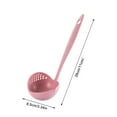 thumbnail image 2 of 2-in-1 Long Handle Skimmer & Strainer - Heat-Resistant Plastic Soup Spoon for Cooking, Frying - Lightweight & Easy Clean Kitchen Tool, 2 of 4