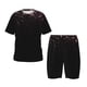thumbnail image 1 of Balery Sparkling Pink Night Sky Conjunto de Pijama Infantil de Manga Corta con Estampado – Ropa de Dormir de Algodón Suave-Small, 1 of 6
