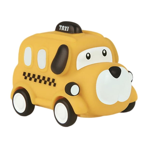 Juguetes de coches blandos Bebé Niño Juguete Empuje Ir Coche Camión Vehículos De Dibujos Animados Camión Perro Magideal Juguetes de coches blandos