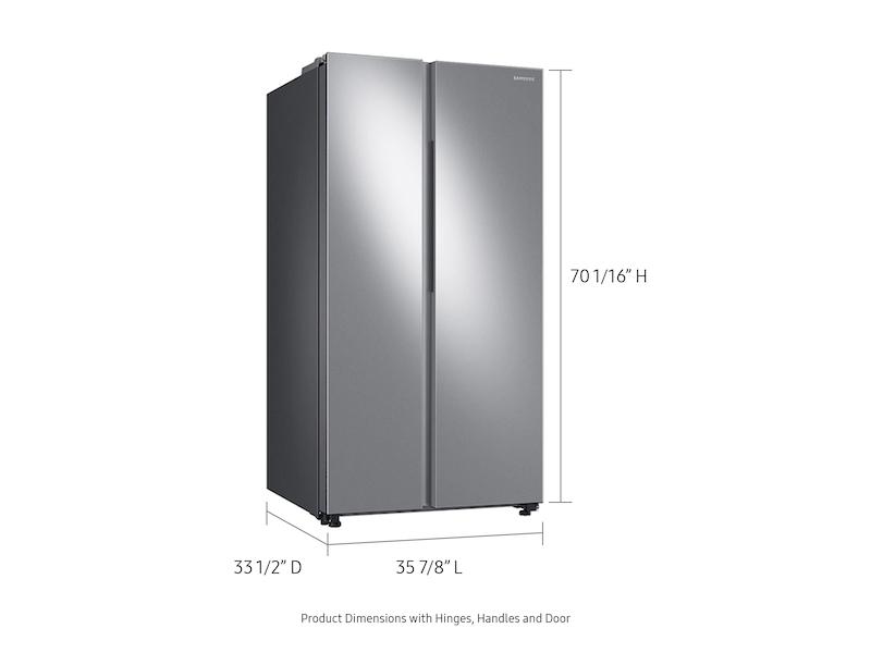 Samsung RS28A500ASR 28 Cu. Ft. Stainless Steel Side-by-Side Smart Refrigerator