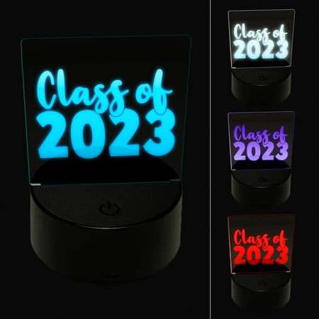 

Class of 2023 Graduation LED Night Light Sign 3D Illusion Desk Nightstand Lamp