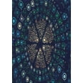 thumbnail image 1 of Ahgly Company Indoor Rectangle Patterned Blue Novelty Area Rugs, 3' x 5', 1 of 6
