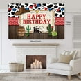 thumbnail image 4 of LUUFILx Western Cowboy Birthday Backdrop Happy Birthday for Boy Party Decorations Banner Rustic West Rodeo Boot Country Birthday Photography Background Photo Booth Props, 4 of 7
