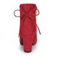 thumbnail image 4 of Botines Allegra K con Cremallera Trasera talón de Bloque punta redonda para Mujeres Rojo 40, 4 of 7