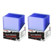 SCL Supply Premium 35pt Toploader 2 pack (50ct) Card Holder for Baseball, Football, Basketball, Hockey, Golf, Pokemon Single Sports Cards Top Loads - Sportcards Card Collecting Supplies