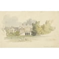thumbnail image 3 of Robert Hills 14x11 Black Modern Framed Museum Art Print Titled - View of Huis Ten Bosch (1811 - 1816), 3 of 5