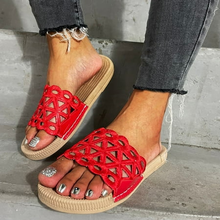 

Summer Slippers For Women Beach Accesseories Flip Flops For Women Fashion Women S Casual Shoes Breathable Outdoor Pure Color Slippers Swimming Pool Accessories Mens Women Slippers
