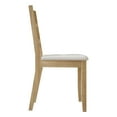 thumbnail image 5 of Castle Place Vintage Style Wooden Dining Chair, Set of 2, Natural Oak, 5 of 8