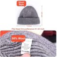 thumbnail image 4 of Asisol Winter Short Fisherman Beanie Hat Trawler Beanie Watch Hat Edge Skullcap for Men Women, 4 of 6