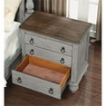 thumbnail image 4 of Homestyles Plymouth Weathered Gray Nightstand with Three Drawers, 4 of 8