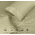 thumbnail image 4 of RUVANTI 100% Cotton Sheets – King Size Percale Bedding, Cooling & Breathable, Durable with a Crisp, Soft & Comfortable Feel, 16" Deep Pocket, 4-Piece Set, Sage Green, 4 of 7