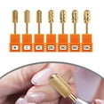 thumbnail image 5 of Gold Color Tungsten Steel Bits Grinding Head for Electric Drill Nail Mill Cutter, 5 of 8