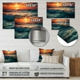 thumbnail image 4 of Designart "Tranquil Ocean Serenity V" Modern Landscape Beach Metal Art Living Room, 4 of 5
