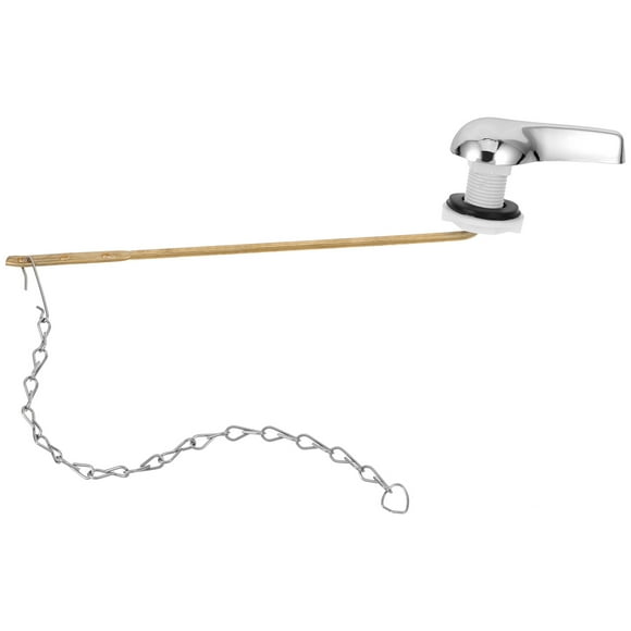 Milisten 1 Set Toilet Flush Handle Toilet Tank Flush Lever Replacement Flapper Chain Flush Handle Kit