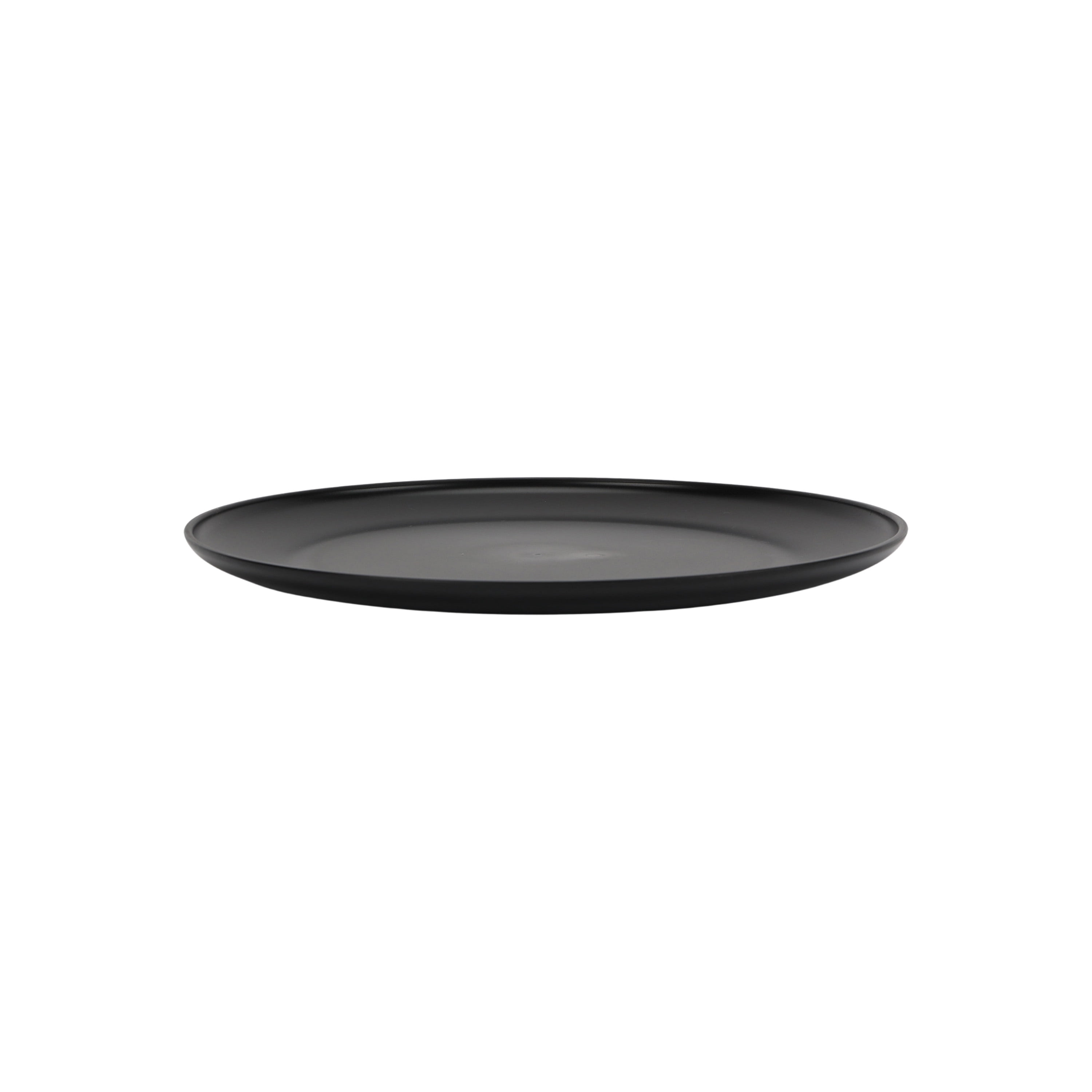 Mainstays 10.5 in Round Plastic Plate, Black