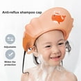 thumbnail image 3 of Baby Bath Shampoo Cap Wash Shower Visor Hat Prevent Water from Entering The Eyes and Ears Adjustable Bathing Tub Head Hair Rinser Shield Kids and Toddler, 3 of 8
