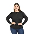 thumbnail image 1 of Blusa con patron geometrico Roman Fashion /Tallas Extras, 5109 (Negro) negro 40, 1 of 7