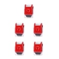 thumbnail image 3 of Shengyu Confidential Roller Stamps ID Information Data Identity Craft Handheld Theft Guard Ink Tools Seal Rollers Red 5Set, 3 of 6