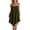 Army Green, variant on Zynoxe Womens Midi Dresses Cotton Linen Lace Spaghetti Strap Asymmetrical Hem Summer Dresses Casual Peasant Gauze Vacation Beach Dresses Light Blue S