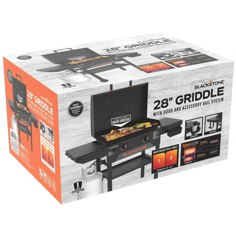 Blackstone, 28” Omnivore Griddle, Model #2287, with X Brace Hood