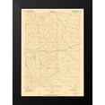 thumbnail image 2 of USGS 14x18 Black Modern Framed Museum Art Print Titled - Artesian Draw Wyoming Quad - USGS 1954, 2 of 5