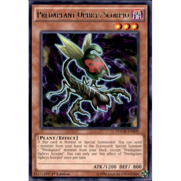 YuGiOh Maximum Cris Predaplant Ophrys Scorpio MACR-EN009