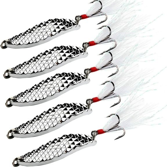 6PCS 5-20g Casting Metal Spoons Fishing Lure For Salmon Bass Trout